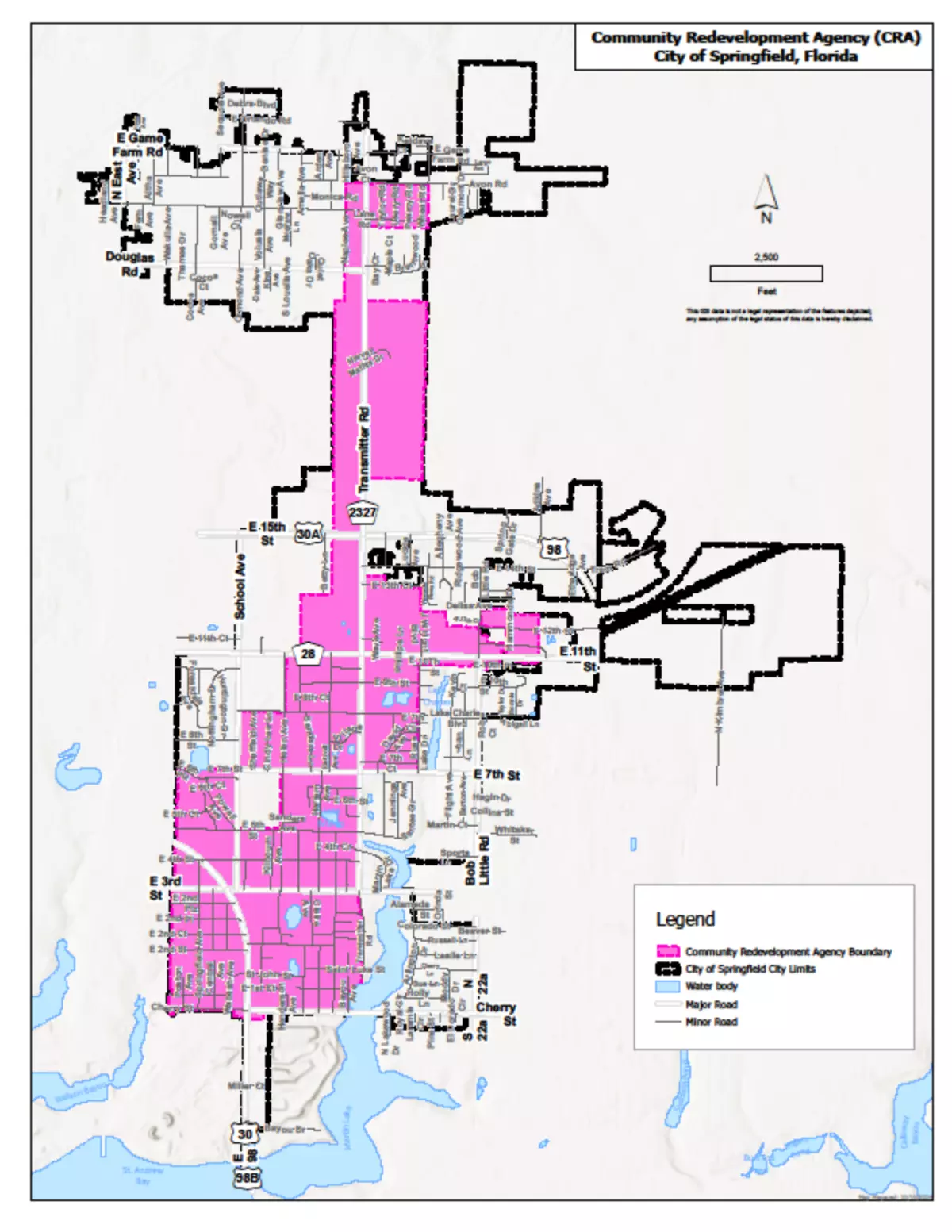 CRA Area Map
